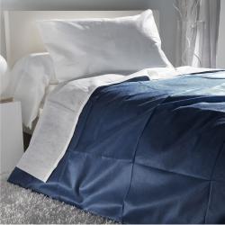 Housse de couette semi durable bleue