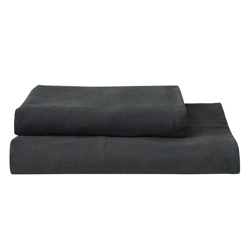 Serviette de toilette anthracite 100 x 50 cm, GoodHome Koros
