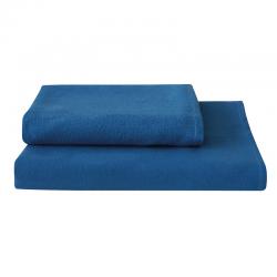 Serviette de toilette éco lavable bleue - Easytex