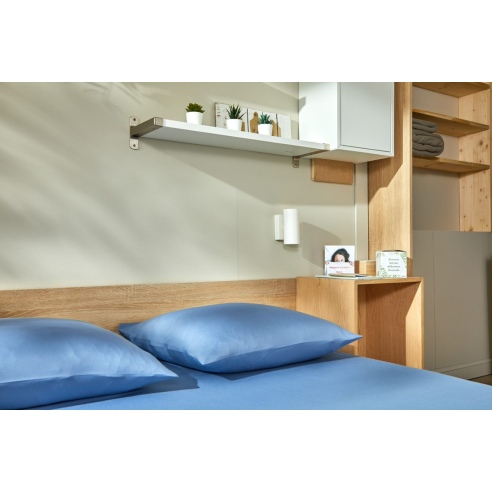 Zoom taie d'oreiller lavable éco bleue Easytex Zoom taie d'oreiller lavable éco bleue Easytex