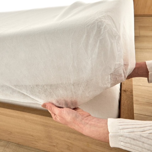 Zoom drap housse éco jetable Zoom drap housse éco jetable