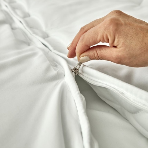 Zoom système de fermeture éclair couette TWIN Easytex