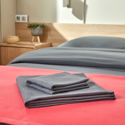 Serviettes éco lavables grises - Accueil client