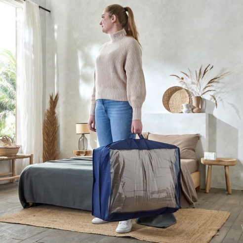 Housse de rangement couette avec anse de sac Housse de rangement couette avec anse de sac