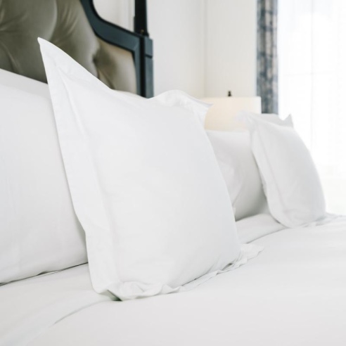 Taie d'oreiller percale de coton Confort plus
