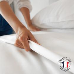 Drap plat percale de coton confort plus