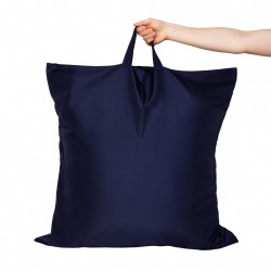 Housse de rangement oreiller bleue