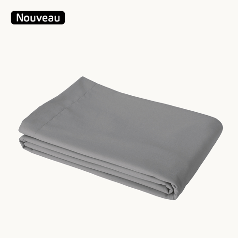 Drap Plat Microfibre Gris ZEN Drap Plat Microfibre Gris ZEN