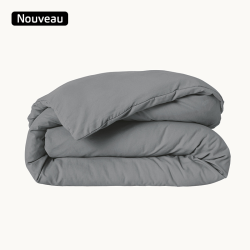Housse de Couette Microfibre Gris ZEN