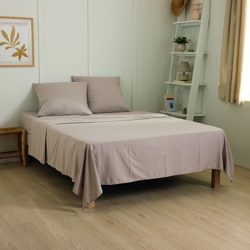 Parure de Lit 2 personnes Microfibre - Drap Plat ZEN Parure de Lit 2 personnes Microfibre - Drap Plat ZEN