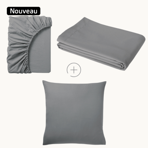 Parure de Lit 1 personne microfibre - Drap Plat ZEN Parure de Lit 1 personne microfibre - Drap Plat ZEN