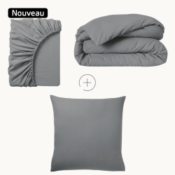 Parure de Lit 1 personne microfibre - Housse de...