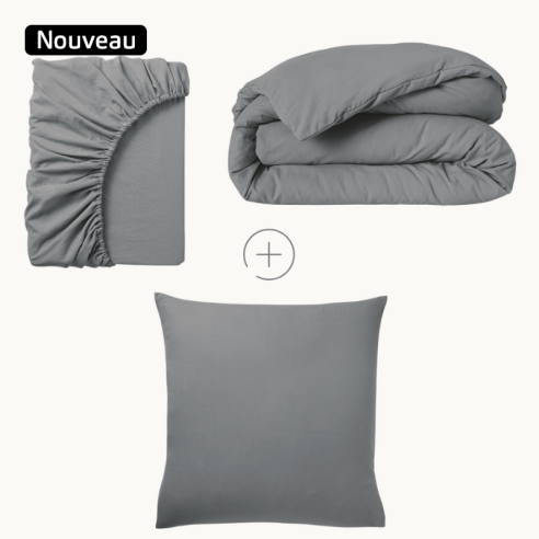 Parure de Lit 1 personne microfibre - Housse de Couette ZEN Parure de Lit 1 personne microfibre - Housse de Couette ZEN