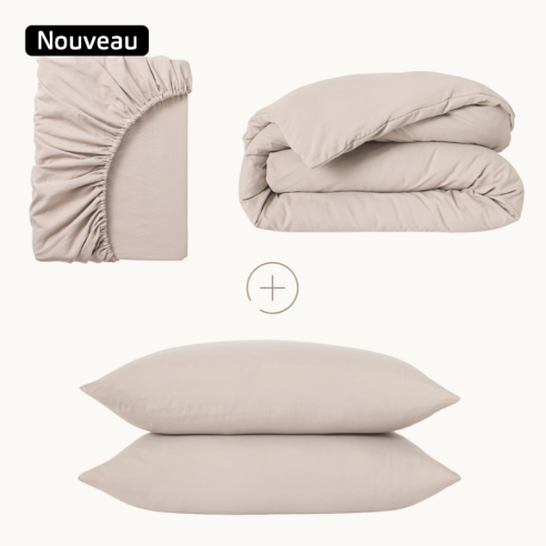 Parure de Lit 2 personnes Microfibre - Housse de Couette ZEN Parure de Lit 2 personnes Microfibre - Housse de Couette ZEN