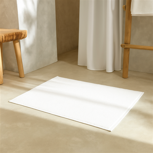 Tapis de bain Coton Blanc