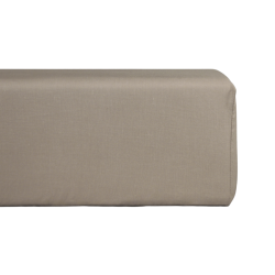 Drap housse polycoton taupe