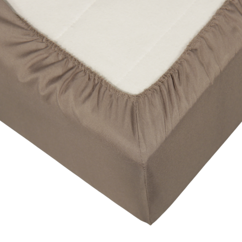 Drap housse Polycoton Taupe