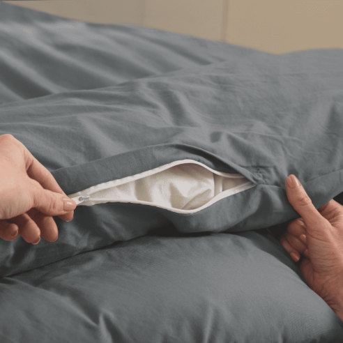 Housse de Couette Microfibre Gris ZEN Housse de Couette Microfibre Gris ZEN