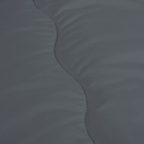 Couette Chaude Grise, détail surpiqûre vague