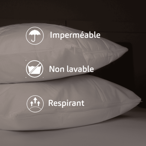 Rénove oreiller imperméable blanc caractéristiques Rénove oreiller imperméable blanc caractéristiques