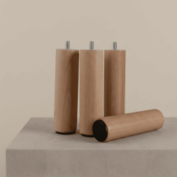 Pieds pour sommier en bois naturel