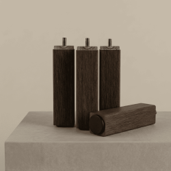 Pied carré bois wengé