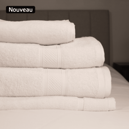 Serviette coton blanc 550g/m² - EDEN