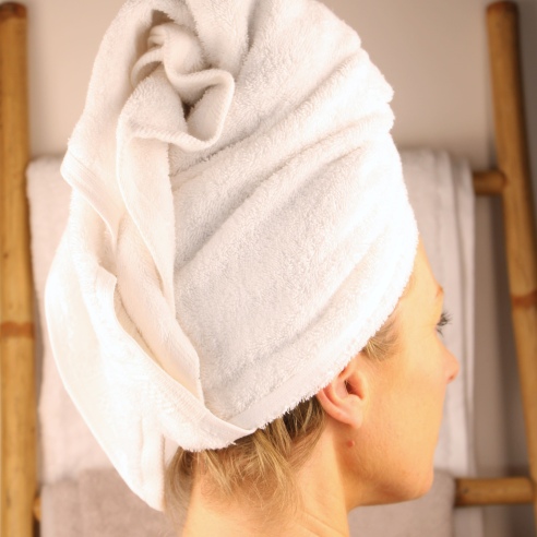 Serviette coton blanc 550g/m² - EDEN