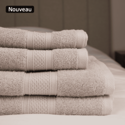 Serviette coton gris 550g/m² - EDEN