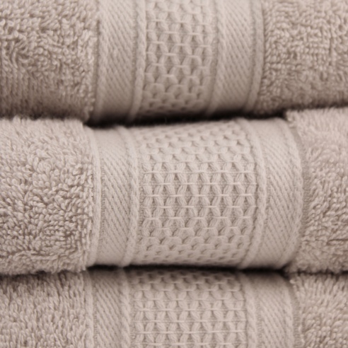 Serviette coton gris 550g/m² - EDEN