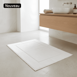 Tapis de bain coton blanc 850g/m² - EDEN