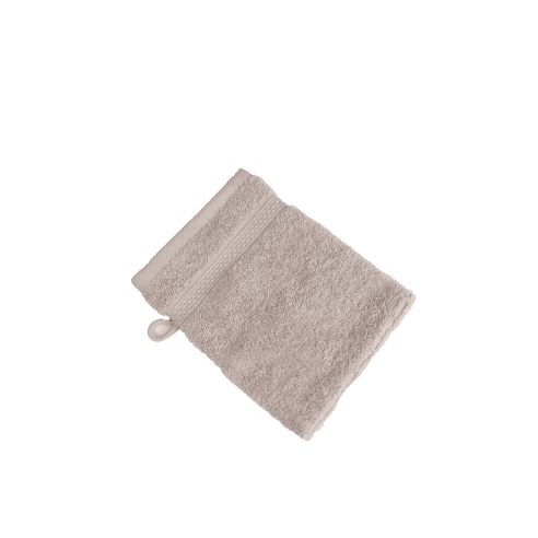 Gant de toilette gris 100% coton - EDEN