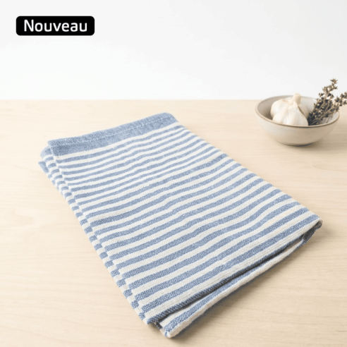 Torchon cuisine bleu et blanc