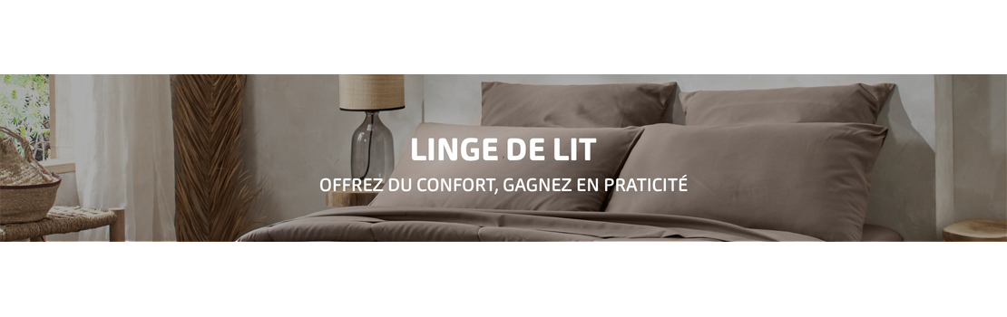 Linge de Lit Pour Professionnel - Linge Lavable - Linge jetable